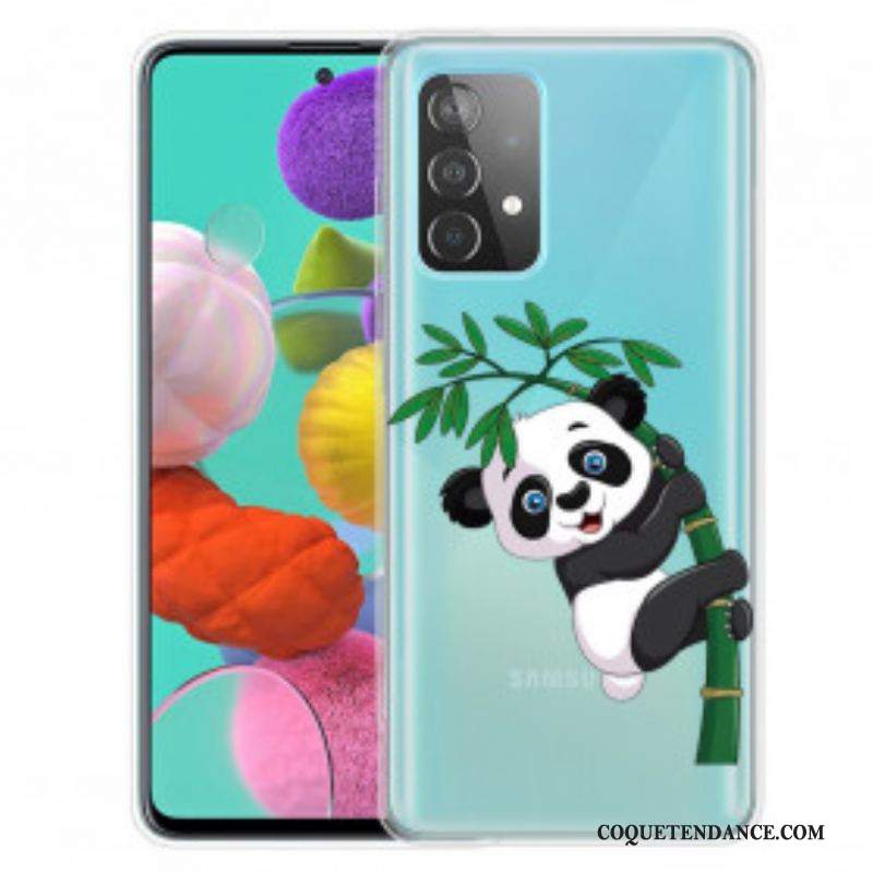 Coque Samsung Galaxy A52 4G / A52 5G / A52s 5G Panda Sur Le Bambou