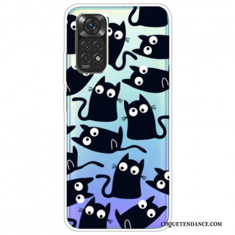 Coque Xiaomi Redmi Note 11 Pro / Note 11 Pro 5G Multiples Chats Noirs