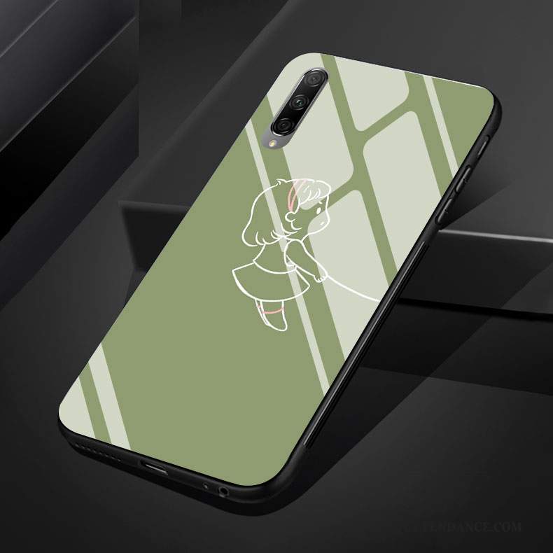 Honor 9x Pro Coque Amoureux Verre De Téléphone Vert Silicone