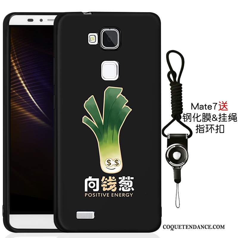 Huawei Ascend Mate 7 Coque Noir De Téléphone Protection Silicone Étui