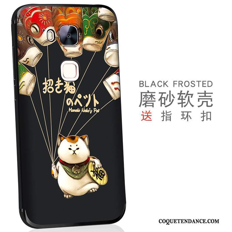 Huawei G7 Plus Coque De Téléphone Multicolore Délavé En Daim Couvercle Arrière Étui