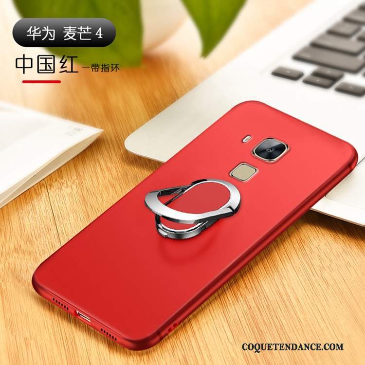 Huawei G7 Plus Coque Support De Téléphone Étui Fluide Doux Rouge
