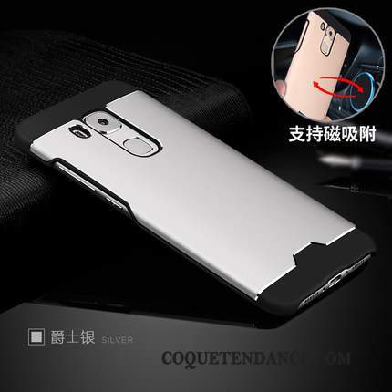 Huawei G9 Plus Coque Refroidissement Métal Magnétisme Délavé En Daim