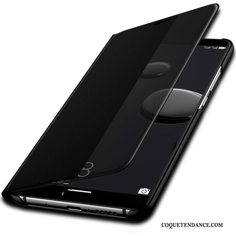 Huawei Mate 10 Coque Housse De Téléphone Étui En Cuir Protection Noir