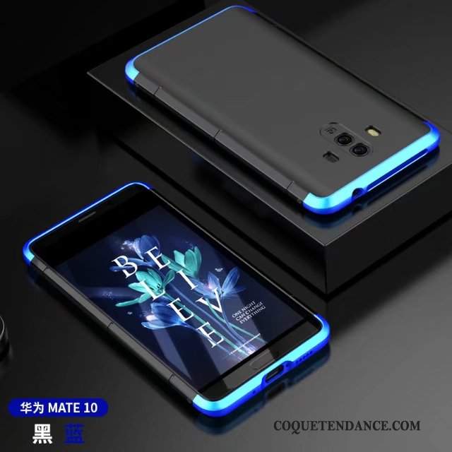 Huawei Mate 10 Coque Métal Ornements Suspendus Protection Difficile Bleu
