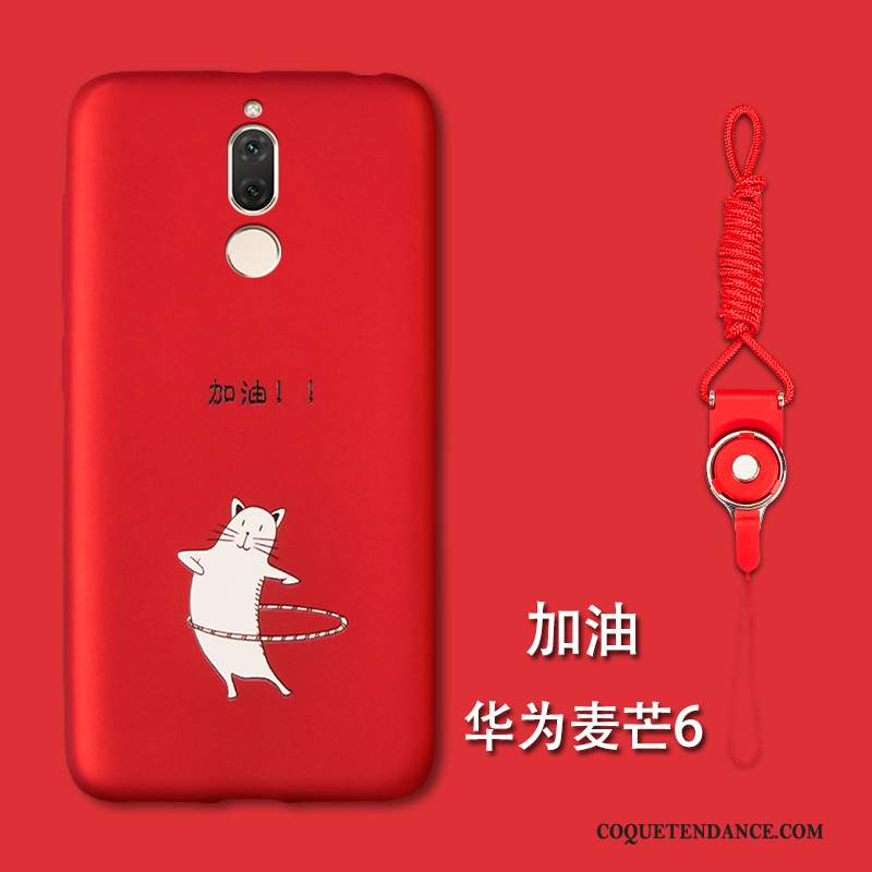 Huawei Mate 10 Lite Coque Silicone Étui Rouge Personnalité Tendance