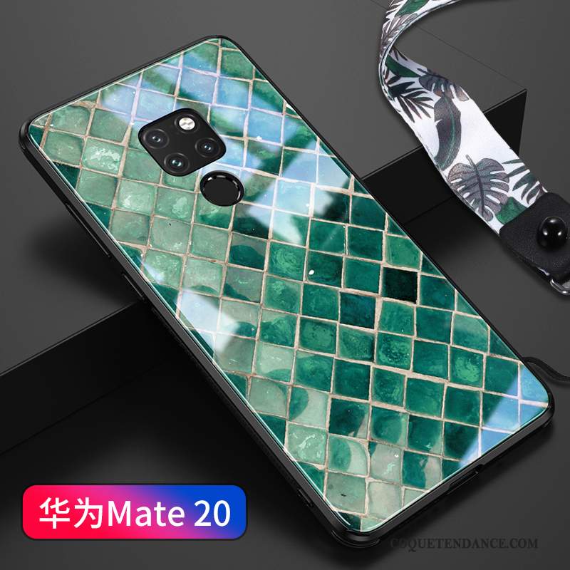 Huawei Mate 20 Coque De Téléphone Tout Compris Verre Incassable Vert