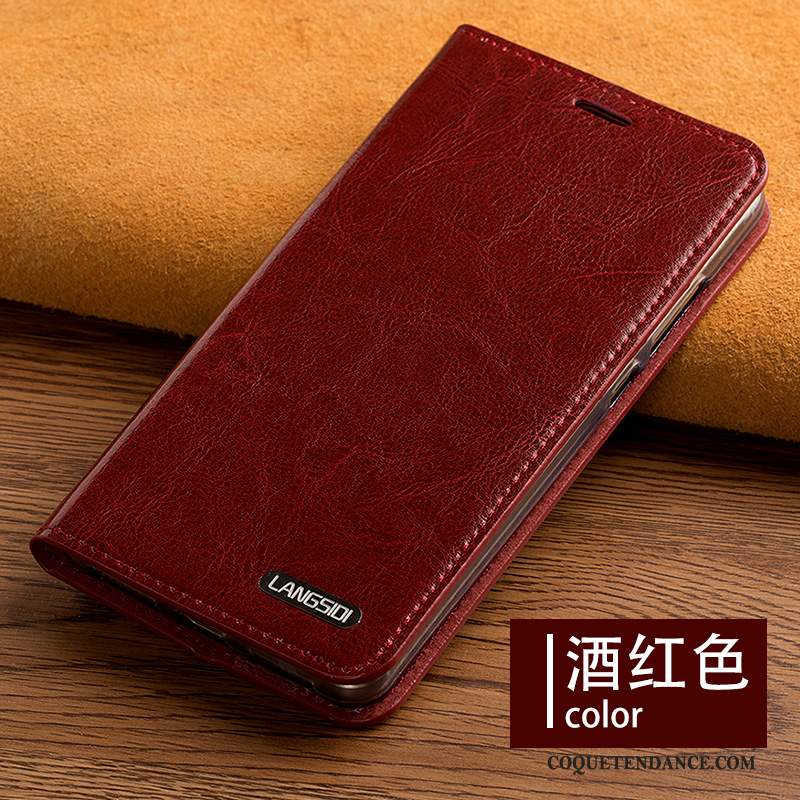 Huawei Mate 30 Coque Luxe Tout Compris Étui En Cuir Clamshell Rouge