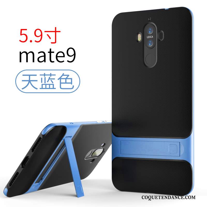 Huawei Mate 9 Coque Bleu De Téléphone Incassable Silicone Simple