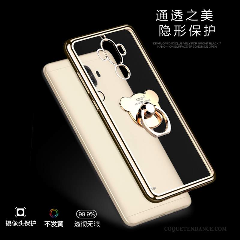 Huawei Mate 9 Coque Tendance Incassable Silicone Support Or