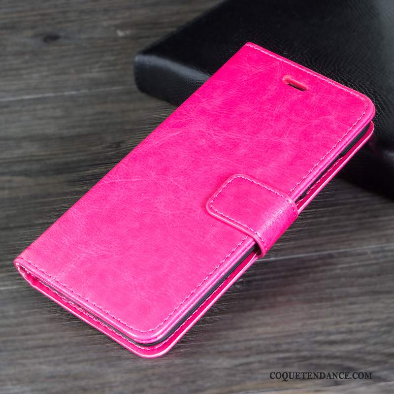 Huawei Mate 9 Coque Étui En Cuir Incassable De Téléphone Protection Rouge