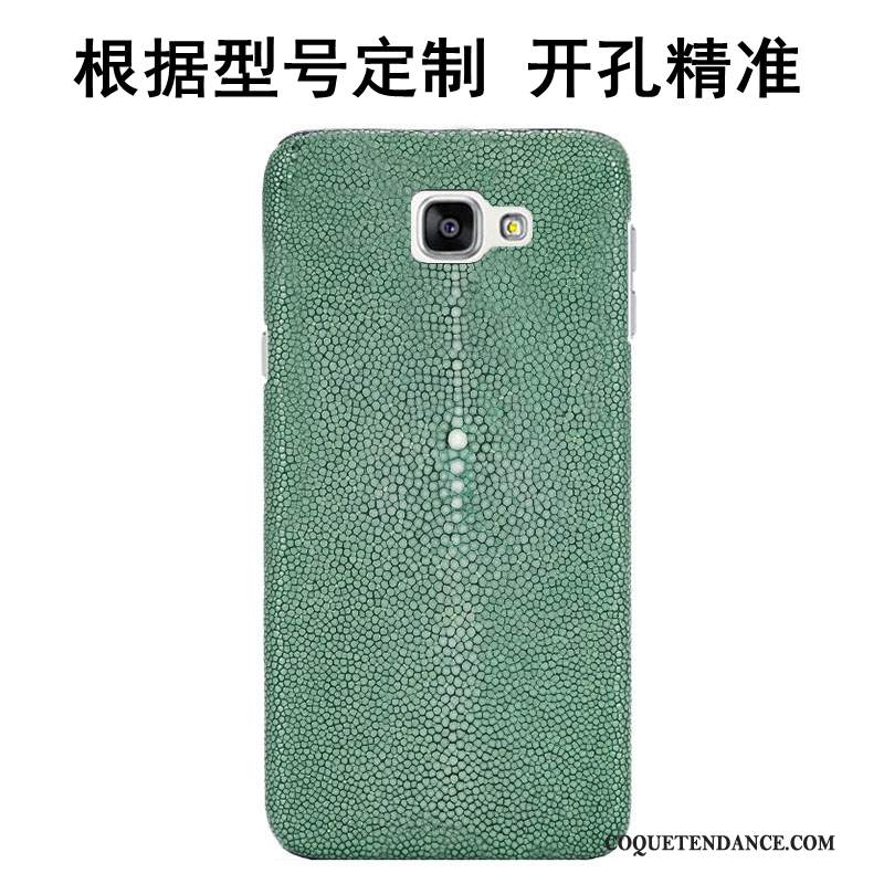 Huawei Mate S Coque Luxe Vert Personnalisé Cuir Véritable Étui