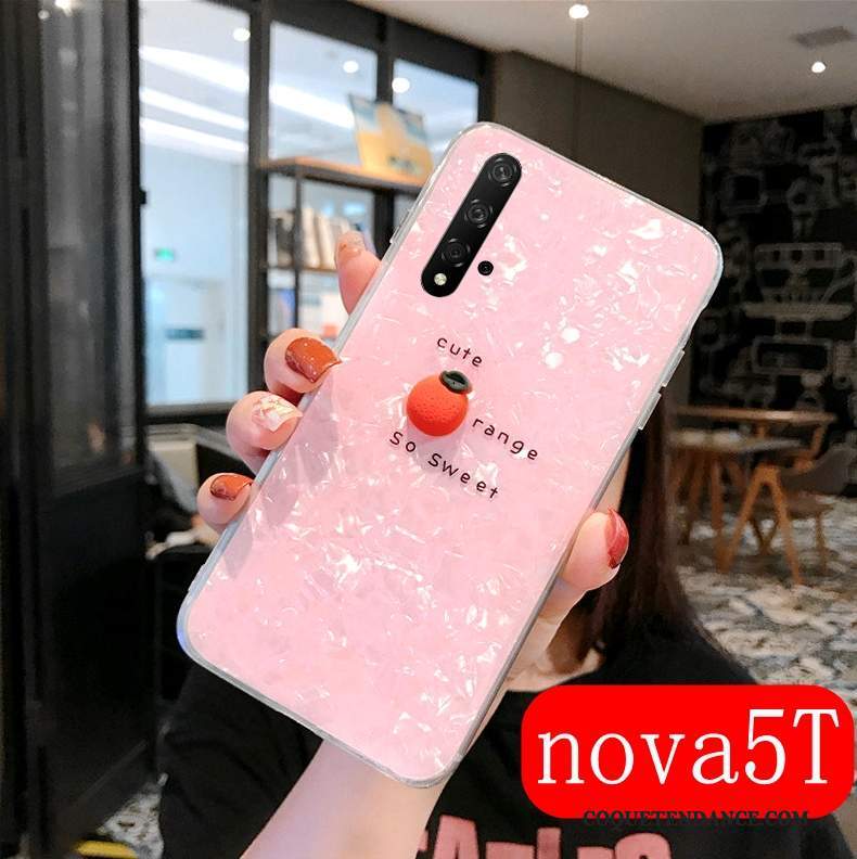 Huawei Nova 5t Coque Créatif Marque De Tendance Silicone Net Rouge Incassable