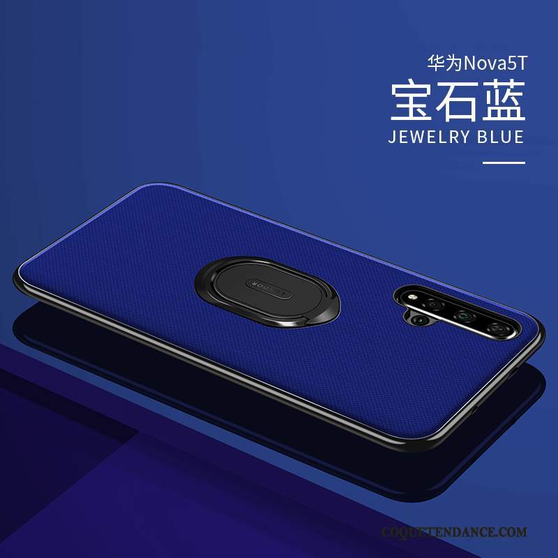 Huawei Nova 5t Coque Incassable De Téléphone Luxe Très Mince Bleu