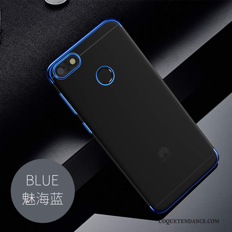 Huawei P Smart Coque De Téléphone Étui Protection Bleu Silicone