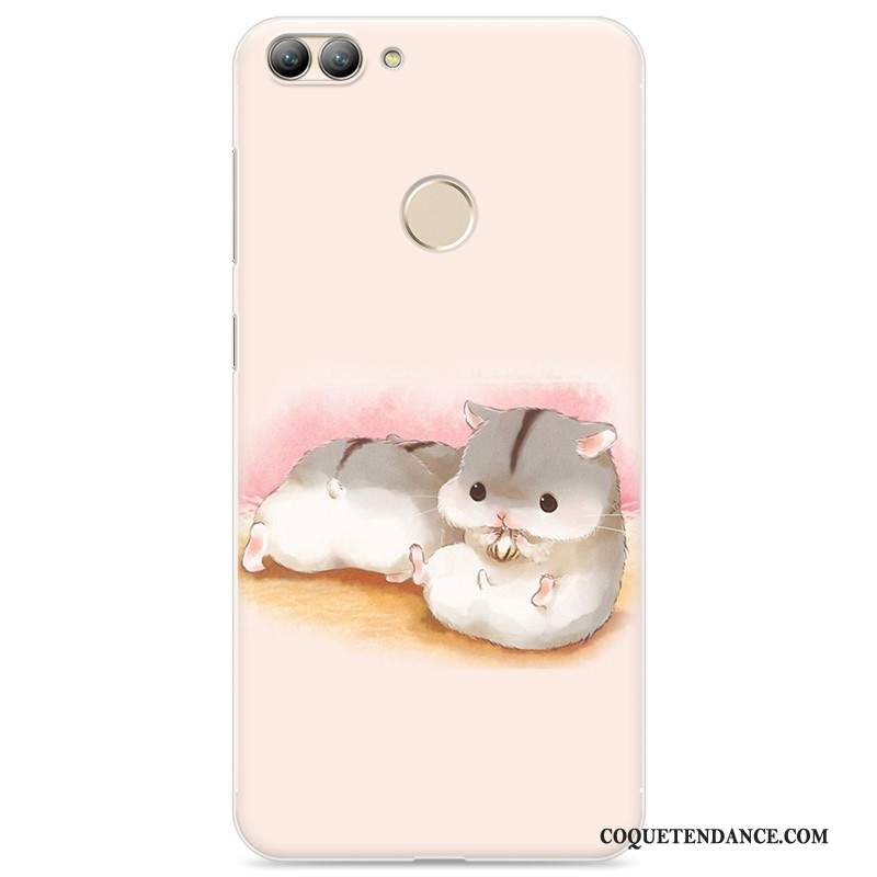 Huawei P Smart Coque Rose Dessin Animé Silicone Protection