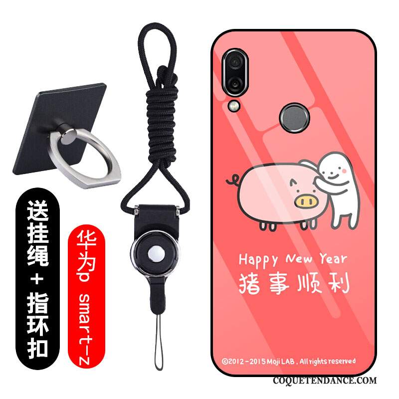 Huawei P Smart Z Coque Amoureux Rouge Dessin Animé De Téléphone Incassable