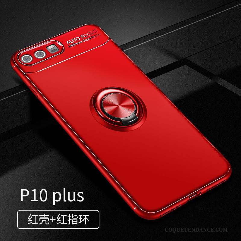Huawei P10 Plus Coque Rouge Protection Étui Incassable Tout Compris