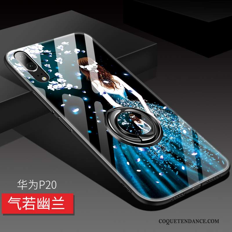Huawei P20 Coque Personnalité Verre Luxe Marque De Tendance