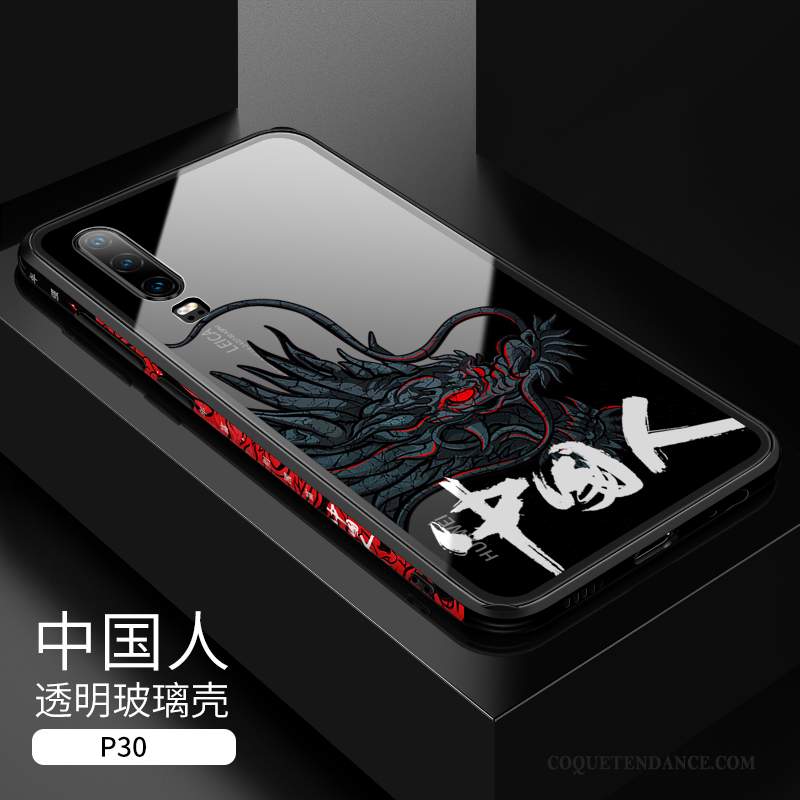 Huawei P30 Coque Incassable Protection Étui Noir De Téléphone