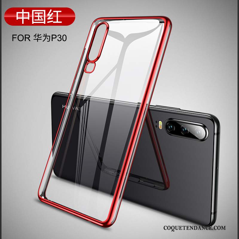 Huawei P30 Coque Rouge Tout Compris De Téléphone Élégant Étui