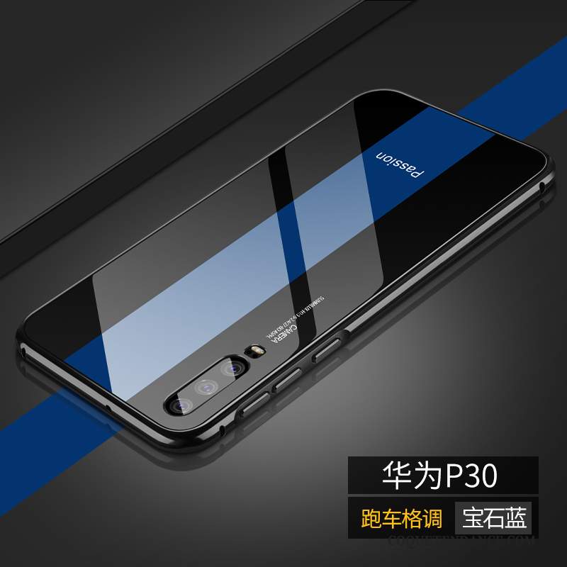 Huawei P30 Coque Très Mince Incassable Protection De Téléphone Net Rouge