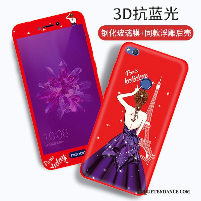Huawei P8 Lite 2017 Coque Créatif Rouge De Téléphone Incassable Étui