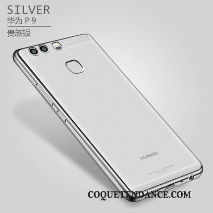 Huawei P9 Plus Coque Très Mince Placage De Téléphone Transparent Argent
