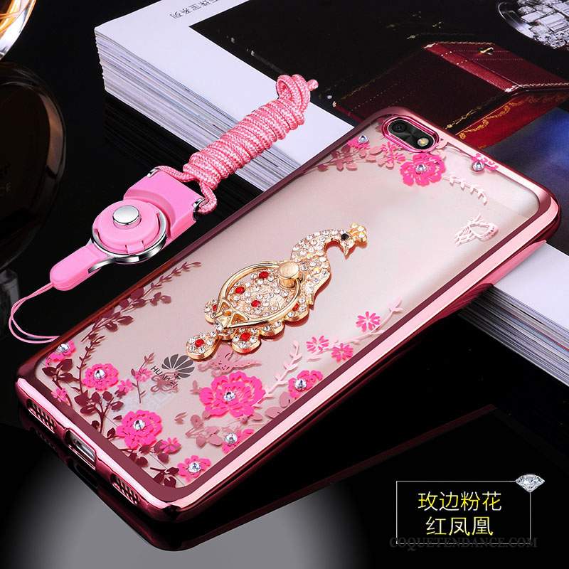 Huawei Y5 2018 Coque Protection Incassable Fluide Doux Silicone Rose