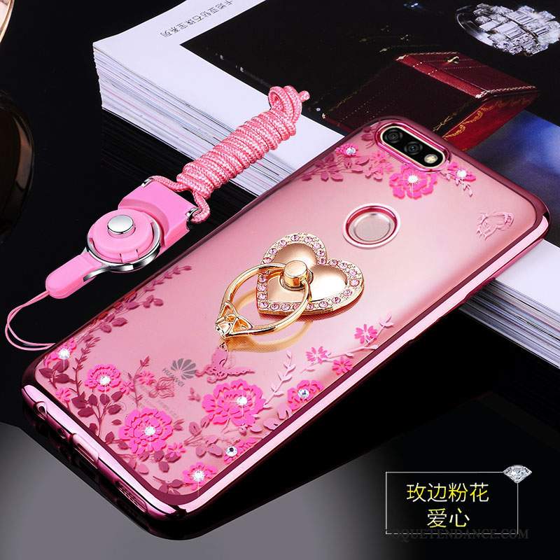 coque huawei y7 2018 rose gold