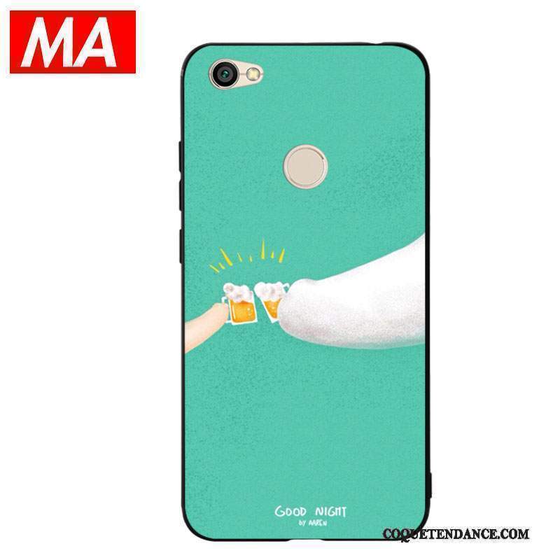Redmi Note 5a Coque Ours Blanc Vert Silicone Fluide Doux