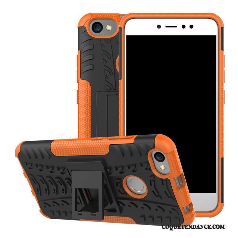 Redmi Note 5a Coque Support Protection Étui Orange Haute