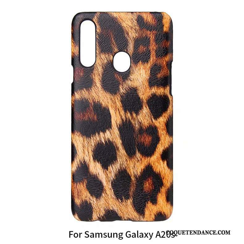 Samsung Galaxy A20s Coque Légères Difficile Délavé En Daim Étui De Téléphone