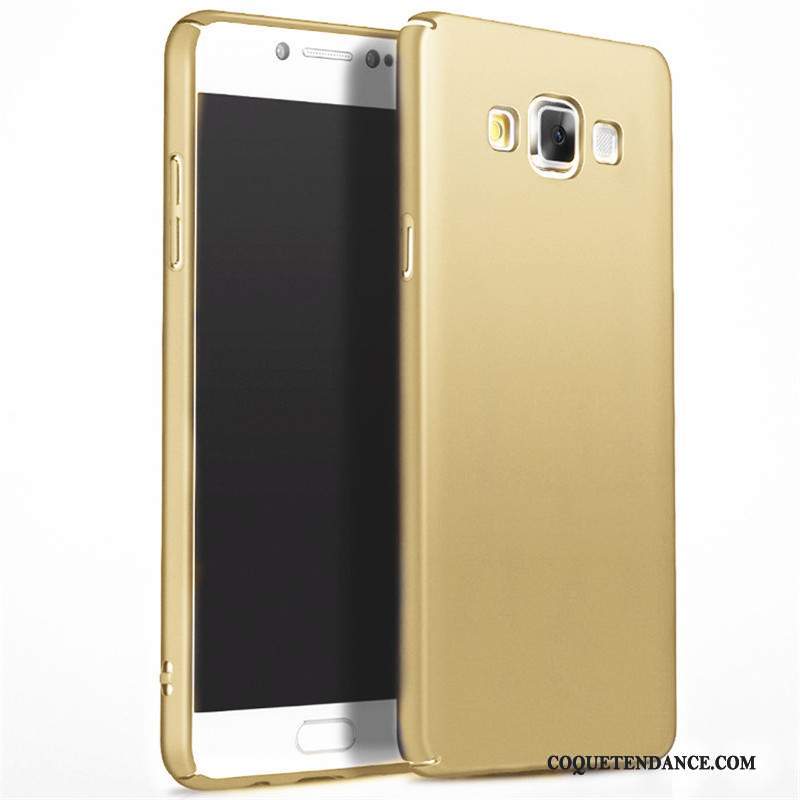 Samsung Galaxy A5 2015 Coque De Téléphone Étui Or Difficile Délavé En Daim
