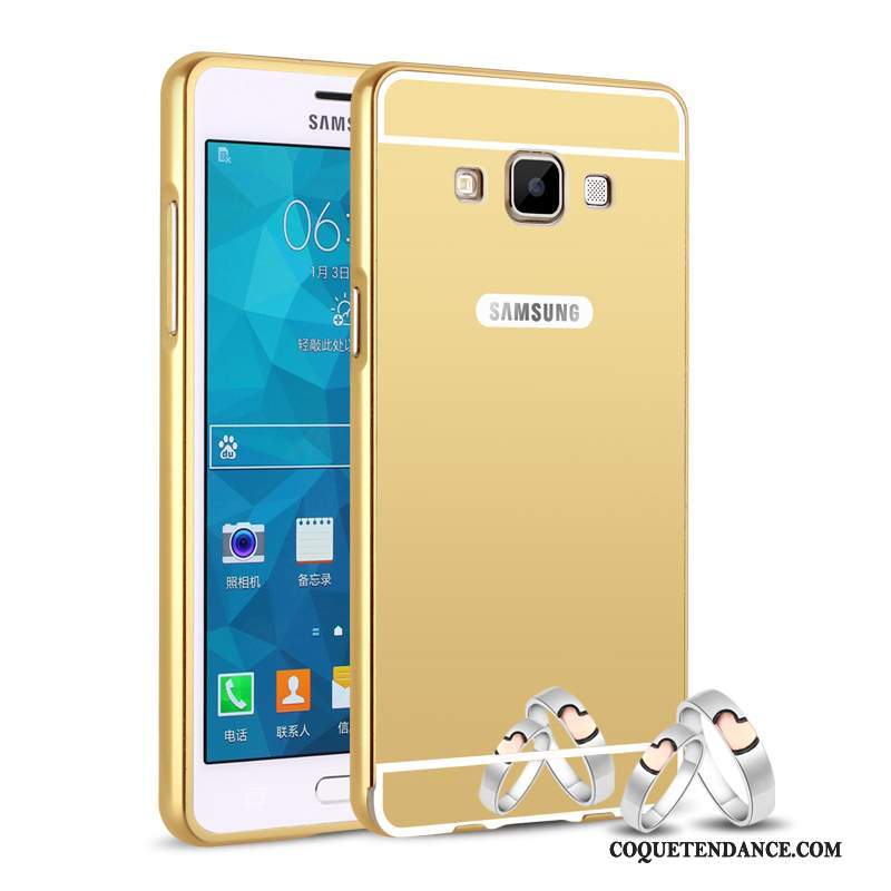 Samsung Galaxy A5 2015 Coque Difficile Haute Métal Border Or