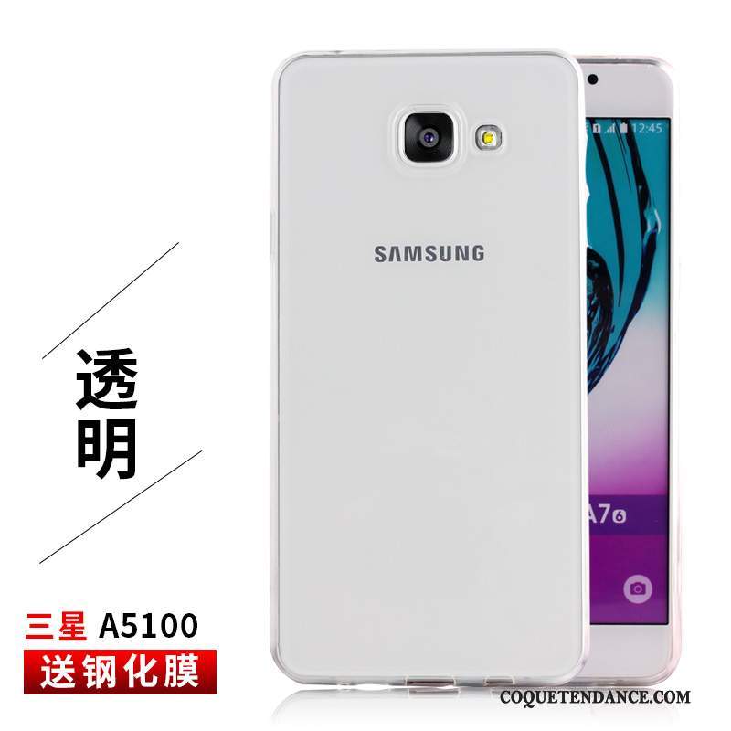 Samsung Galaxy A5 2016 Coque Blanc Fluide Doux De Téléphone Transparent Étui