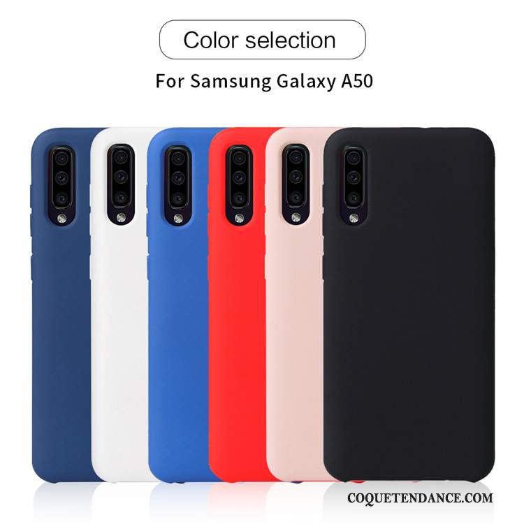 Samsung Galaxy A50 Coque Silicone Incassable De Téléphone Protection Noir