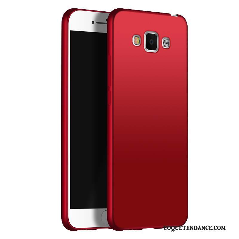 Samsung Galaxy A7 2015 Coque Étui Fluide Doux Tendance Rouge
