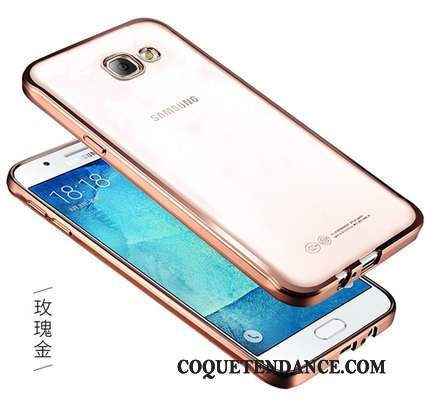 Samsung Galaxy A7 2017 Coque Transparent Étui Rose De Téléphone Fluide Doux