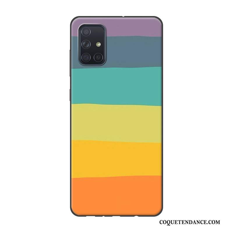 Samsung Galaxy A71 Coque Multicolore Protection Paysage De Téléphone Étui