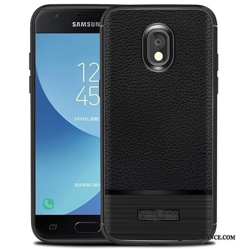 Samsung Galaxy J3 2017 Coque Silicone Étui Tout Compris Noir