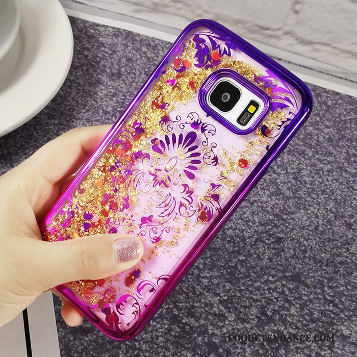 Samsung Galaxy J5 2017 Coque Mode Fluide Doux Dégradé Violet Quicksand