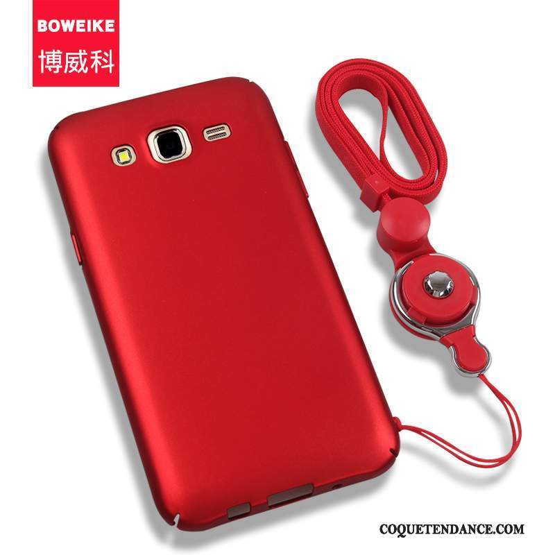 Samsung Galaxy J7 2015 Coque De Téléphone Difficile Étui Ornements Suspendus Rouge