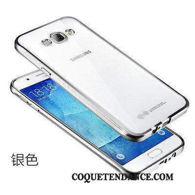 Samsung Galaxy J7 2015 Coque Résistant Aux Rayures Étui Argent Transparent Incassable