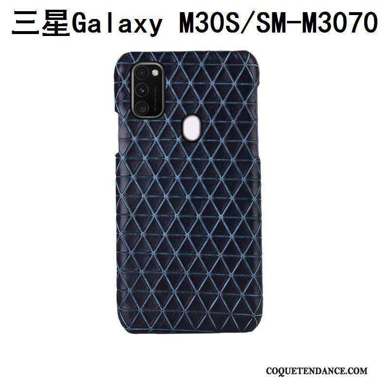 Samsung Galaxy M30s Coque Bleu Protection Luxe Étui De Téléphone