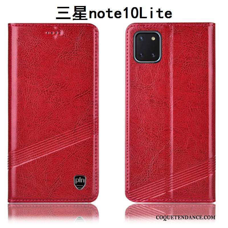 Samsung Galaxy Note 10 Lite Coque Tout Compris Rouge Incassable De Téléphone Étui