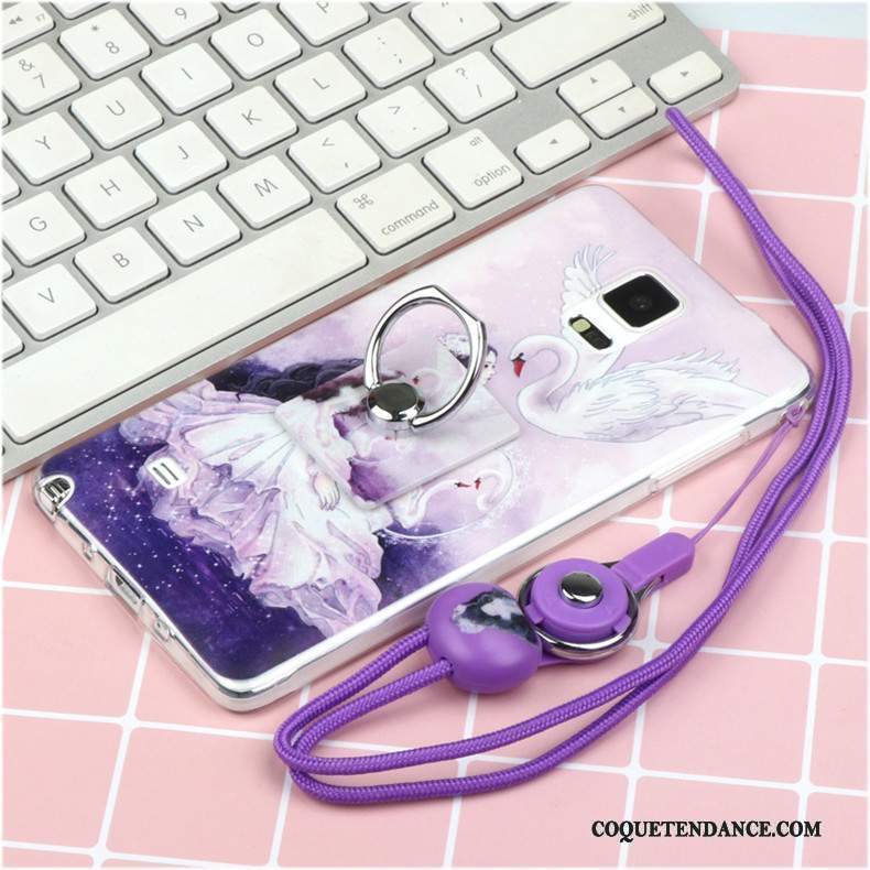 Samsung Galaxy Note 4 Coque Violet Étui Ornements Suspendus De Téléphone Incassable