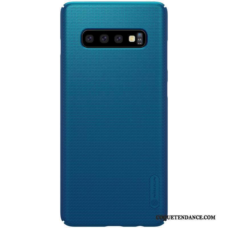 Samsung Galaxy S10 Coque Protection Incassable Bleu Or Difficile