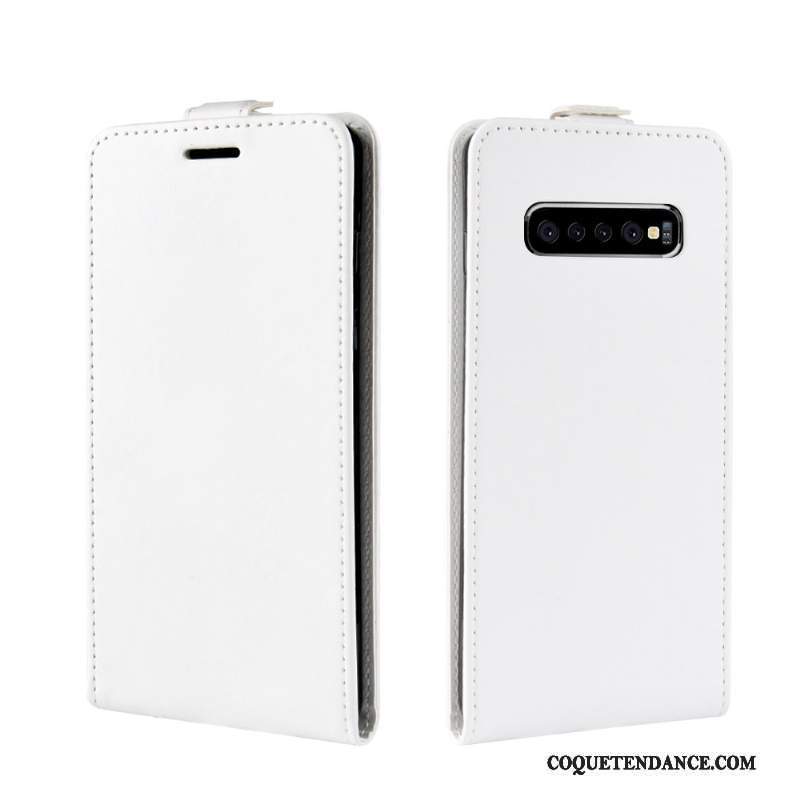 Samsung Galaxy S10+ Coque Étui Carte Protection Blanc De Téléphone
