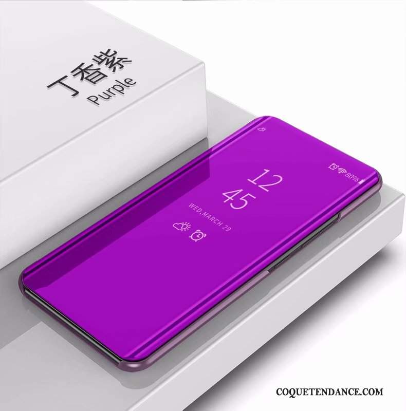 Samsung Galaxy S10e Coque Étui En Cuir Violet Support Nouveau
